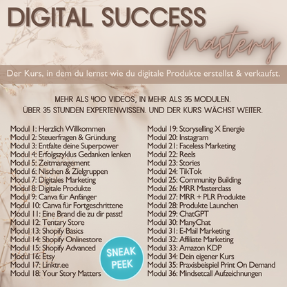 DSM - Digital Success Mastery Module